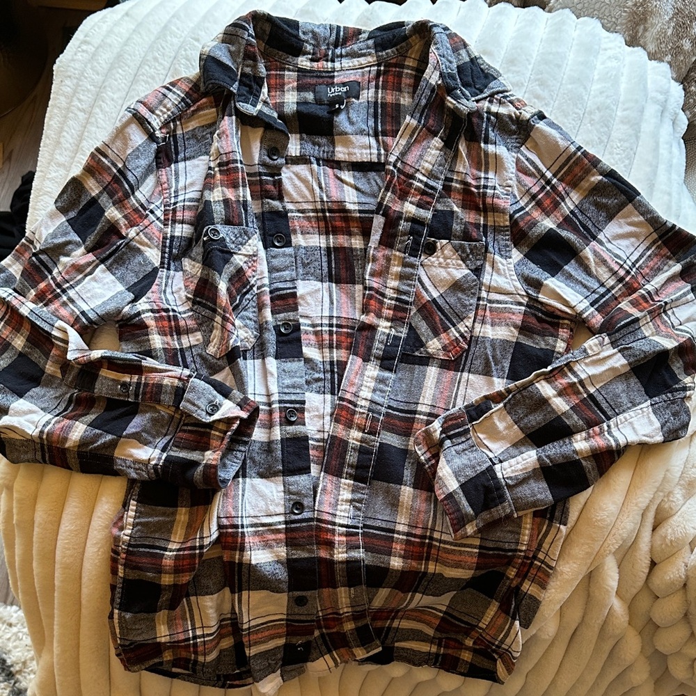 Urban pipeline Plaid Button-Up Shirt